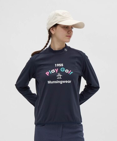 マンシングウェア MUNSINGWEAR ロゴモックネック長袖シャツ