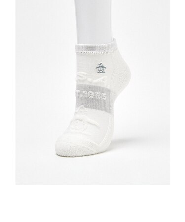 マンシングウェア MUNSINGWEAR アンクル丈 ペンギン柄ジャカードソックス【交換・返品不可】