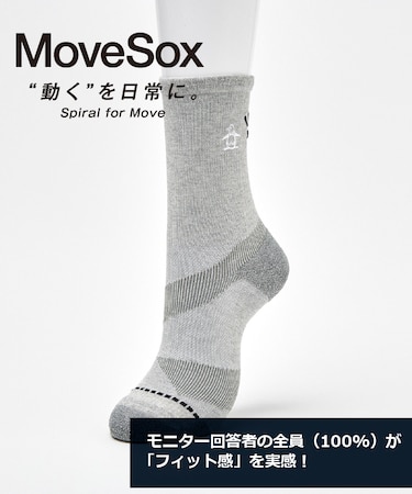マンシングウェア MUNSINGWEAR ミドル丈 メッシュ編み MoveSox(Arch Spiral) 【交換・返品不可】