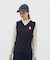 マンシングウェア MUNSINGWEAR バイアス地柄Vネックニットベスト