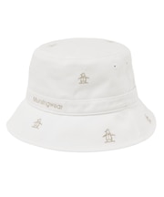 マンシングウェア MUNSINGWEAR コットンツイルペンギン飛び柄刺しゅうバケットハット