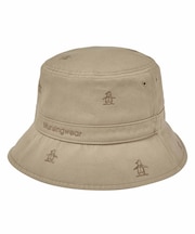 マンシングウェア MUNSINGWEAR コットンツイルペンギン飛び柄刺しゅうバケットハット