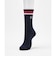 クルー丈　ライン入りリブソックス【交換・返品不可】