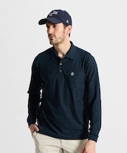 マンシングウェア MUNSINGWEAR 吸汗速乾リンクスジャカード長袖ポロシャツ