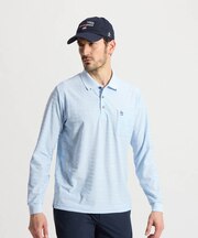 マンシングウェア MUNSINGWEAR 吸汗速乾リンクスジャカード長袖ポロシャツ
