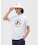 マンシングウェア MUNSINGWEAR 【70周年記念】Sunscreen NIR プリント半袖モックネックシャツ