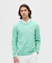 マンシングウェア MUNSINGWEAR 吸湿発熱ビッグロゴクルーネックセーター