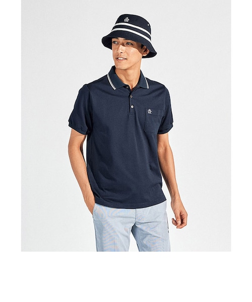 マンシングウェア MUNSINGWEAR STYLE2833ハウンドトゥース半袖