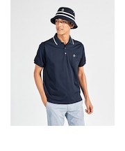 マンシングウェア MUNSINGWEAR STYLE2833ハウンドトゥース半袖ポロシャツ