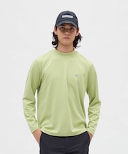 マンシングウェア MUNSINGWEAR HEAT NAVI ボーダー長袖モックネックシャツ