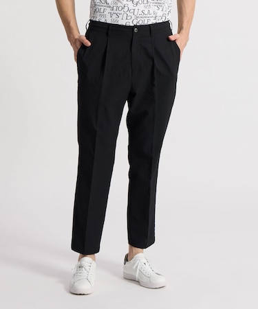 マンシングウェア MUNSINGWEAR ドットメッシュロング9分丈パンツ