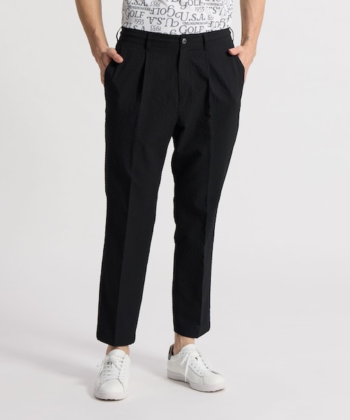 マンシングウェア MUNSINGWEAR ドットメッシュロング9分丈パンツ