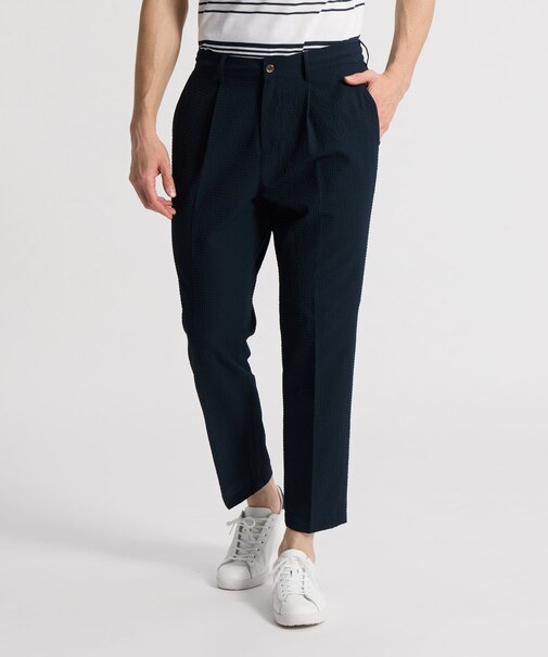 マンシングウェア MUNSINGWEAR ドットメッシュロング9分丈パンツ