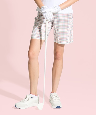 マンシングウェア MUNSINGWEAR ストレッチマドラスチェックハーフパンツ