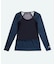 マンシングウェア MUNSINGWEAR ロゴ総柄プリントUネックアンダーウェア【交換・返品不可】
