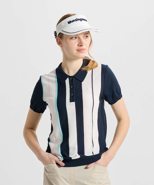 マンシングウェア MUNSINGWEAR 半袖ニットポロシャツ