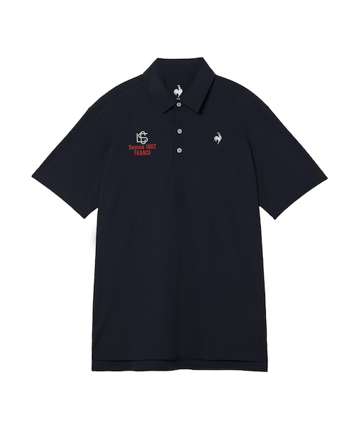 ルコックスポルティフ ゴルフ le coq sportif golf 【Sunscreen NIR】無地鹿の子半袖シャツ