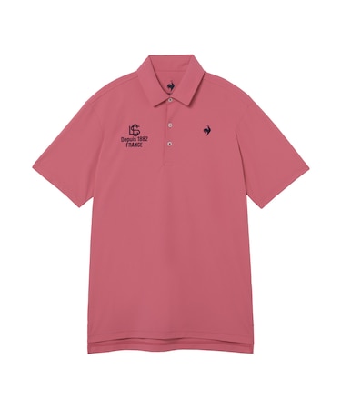 ルコックスポルティフ ゴルフ le coq sportif golf 【Sunscreen NIR】無地鹿の子半袖シャツ