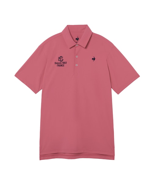 ルコックスポルティフ ゴルフ le coq sportif golf 【Sunscreen NIR】無地鹿の子半袖シャツ