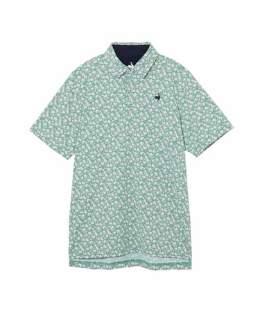 ルコックスポルティフ ゴルフ le coq sportif golf 【Sunscreen NIR】小柄プリント半袖シャツ
