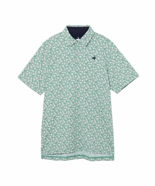 ルコックスポルティフ ゴルフ le coq sportif golf 【Sunscreen NIR】小柄プリント半袖シャツ