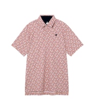 ルコックスポルティフ ゴルフ le coq sportif golf 【Sunscreen NIR】小柄プリント半袖シャツ