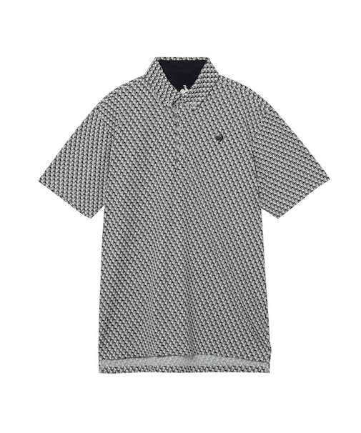 ルコックスポルティフ ゴルフ le coq sportif golf 【Sunscreen NIR】小柄プリント半袖シャツ
