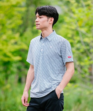 ルコックスポルティフ ゴルフ le coq sportif golf 【直営店限定】LCSロゴプリント半袖シャツ