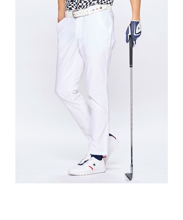 ルコックスポルティフ ゴルフ le coq sportif golf ダイヤ柄ロングパンツ