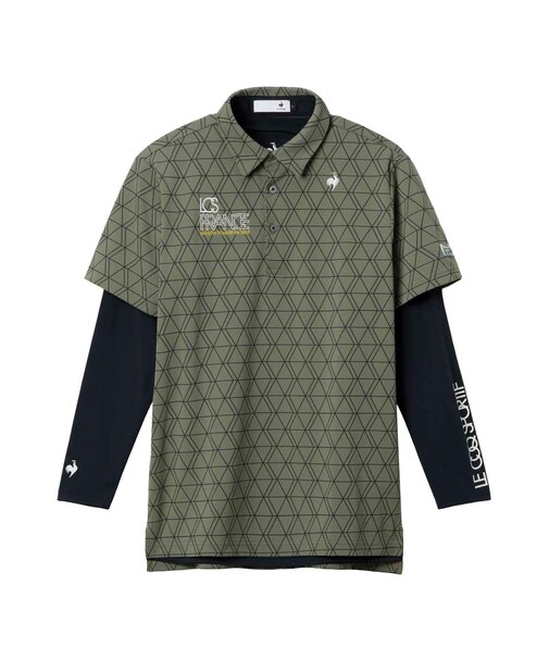 ルコックスポルティフ ゴルフ le coq sportif golf インナー付半袖シャツ