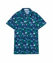 ルコックスポルティフ ゴルフ le coq sportif golf 総柄半袖シャツ