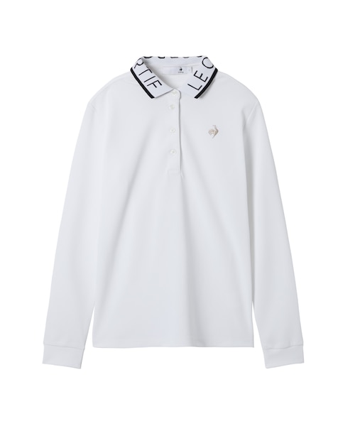 ルコックスポルティフ ゴルフ le coq sportif golf ロゴ襟長袖シャツ