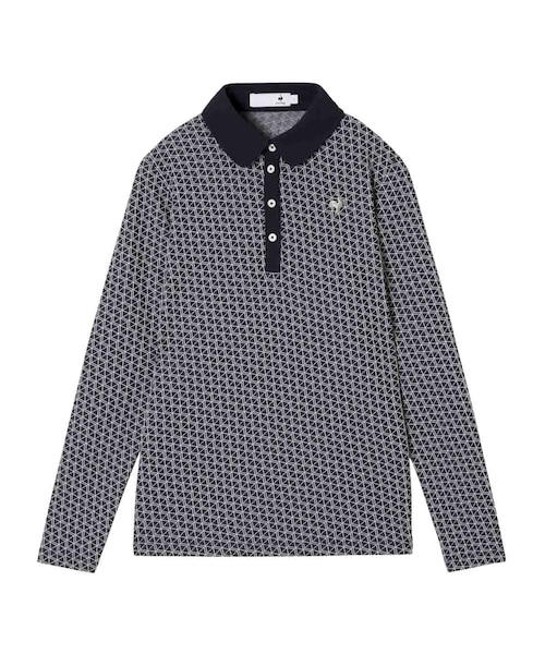 マンシングウェア MUNSINGWEAR ギンガムチェックプリント半袖