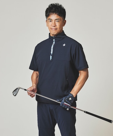 ルコックスポルティフ ゴルフ le coq sportif golf 半袖ウインドブルゾン