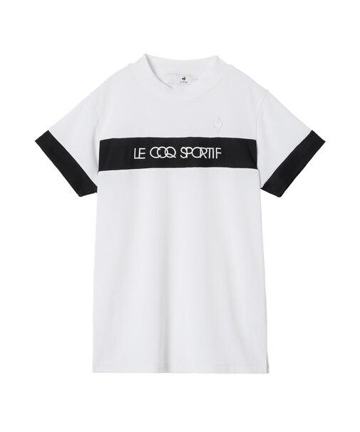 ルコックスポルティフ ゴルフ le coq sportif golf モックネック半袖シャツ