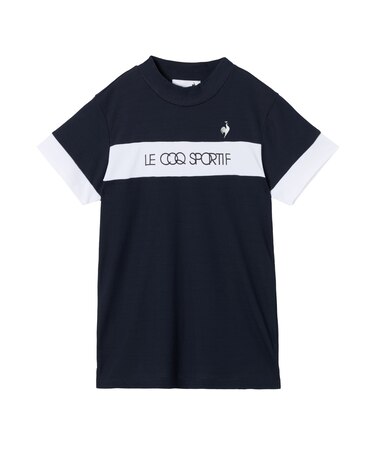 ルコックスポルティフ ゴルフ le coq sportif golf モックネック半袖シャツ