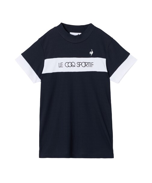 ルコックスポルティフ ゴルフ le coq sportif golf モックネック半袖シャツ