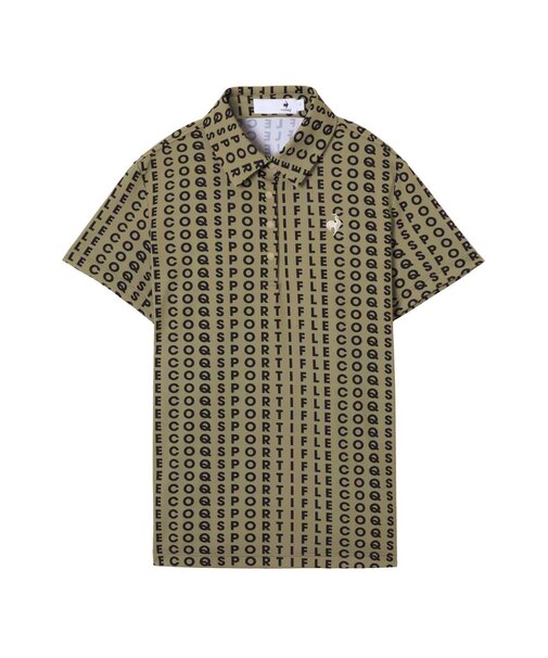ルコックスポルティフ ゴルフ le coq sportif golf 総柄半袖シャツ