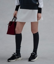ランバン スポール LANVIN SPORT ダンボールニットAラインスカート【UV／吸汗】
