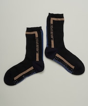 ランバン スポール LANVIN SPORT レギュラー丈ソックス【足底パイル／滑り止め】【交換・返品不可】
