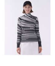 ランバン スポール LANVIN SPORT グラフィカルボーダー長袖シャツ【保温／UV】