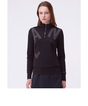 ランバン スポール LANVIN SPORT BIGロゴプリントハーフジップ長袖シャツ【UV／吸汗】