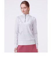 ランバン スポール LANVIN SPORT BIGロゴプリントハーフジップ長袖シャツ【UV／吸汗】