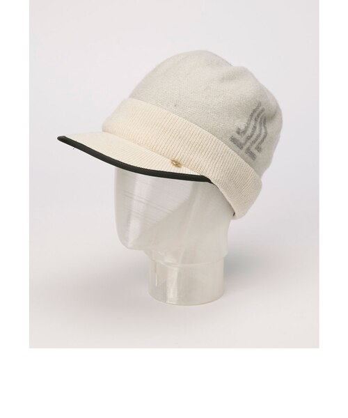 LANVIN SPORTS♡麦わらキャップ ランバン スポール LANVIN SPORT ツバ付きソフトラメニットキャップ