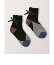 ランバン スポール LANVIN SPORT リボン付きミドル丈ソックス【交換・返品不可】