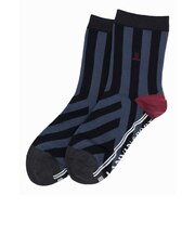 ランバン スポール LANVIN SPORT 変形ストライプミドル丈ソックス【交換・返品不可】