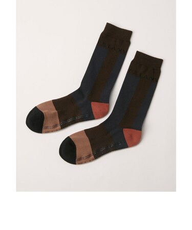 ランバン スポール LANVIN SPORT レギュラー丈カラーブロックソックス【抗菌防臭】【交換・返品不可】