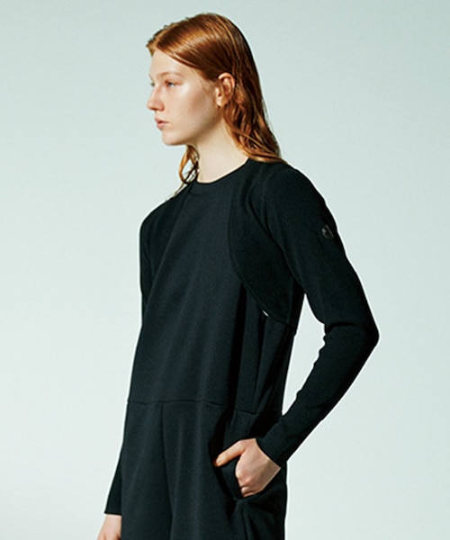 LANVIN SPORT ニットプルオーバー ブラック ランバン スポール LANVIN SPORT UVカットニットボレロ｜デサント