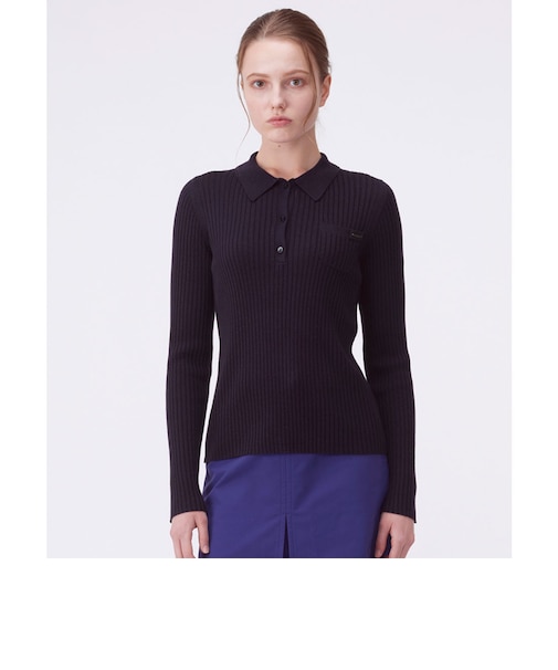 ランバン スポール LANVIN SPORT ニット長袖ポロシャツ