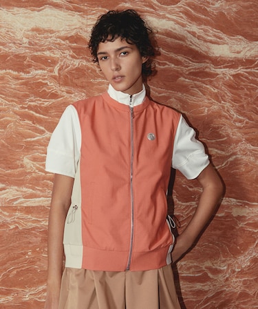 ランバン スポール LANVIN SPORT クルーネックアウターベスト【2WAYストレッチ】